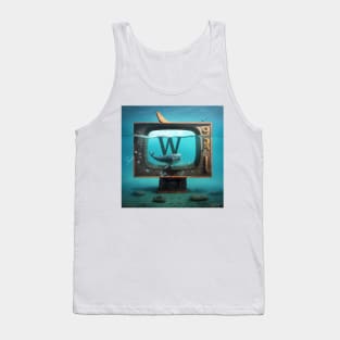 Letter W for Whale Watching TV Under-Water from AdventuresOfSela Tank Top